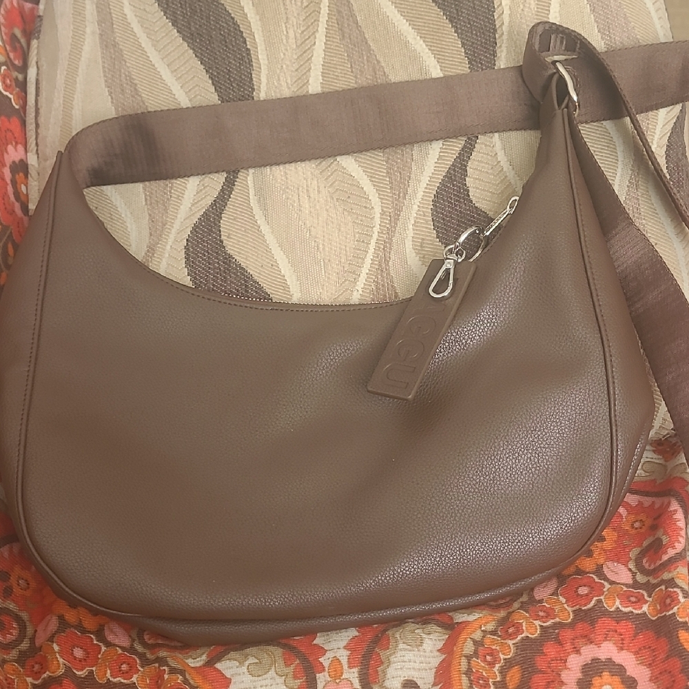 Brown Leather Shoulder Bag